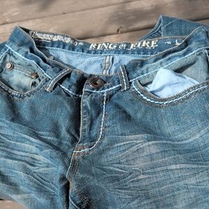 Rock Revival Denim Jeans with Contrast Stitching